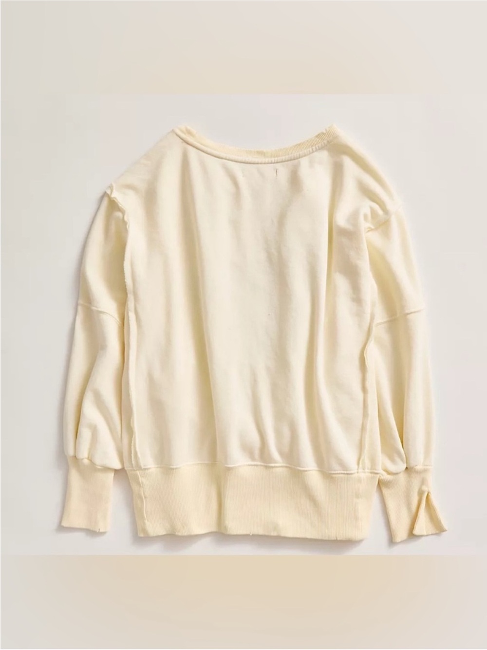 NWT Free People We The Free Graphic Camden Pullover - duck combo mallard - Large - Picture 9 of 12